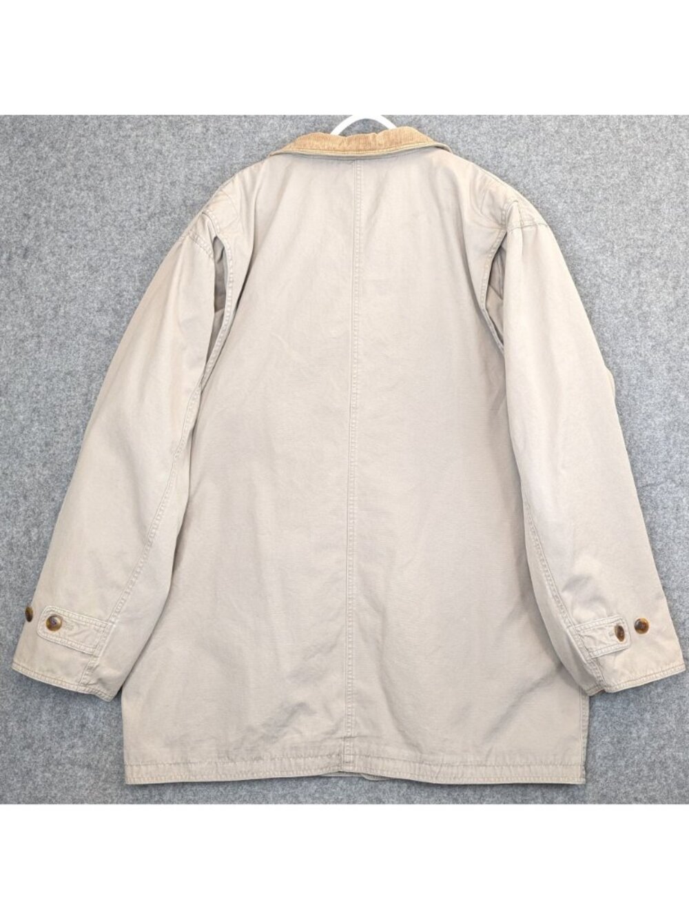 Lands End Mens XL Tall Canvas Barn Coat Flannel Lined Chore Jacket Workwear XLT - Picture 11 of 12